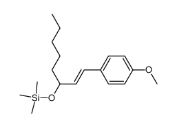 (E)-1-(4-methoxyphenyl)-3-(trimethylsilyloxy)-1-octene Structure