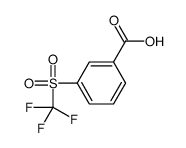 3-(trifluoromethylsulfonyl)benzoic acid structure