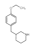 3-[(4-ethoxyphenyl)methyl]piperidine Structure