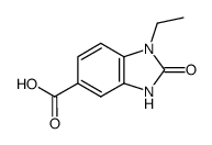 1-ethyl-2-oxo-2,3-dihydro-1H-benzoimidazole-5-carboxylic acid Structure