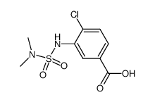 4-chloro-3-((N,N-dimethylsulfamoyl)amino)benzoic acid结构式