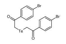 1-(4-bromophenyl)-2-[2-(4-bromophenyl)-2-oxoethyl]tellanylethanone Structure