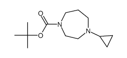 tert-butyl 4-cyclopropyl-1,4-diazepane-1-carboxylate Structure