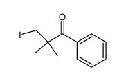 3-iodo-2,2-dimethyl-1-phenyl-propan-1-one结构式