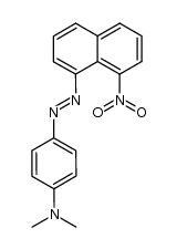 N,N-dimethyl-4-((8-nitronaphthalen-1-yl)diazenyl)aniline结构式