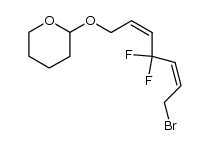 7-bromo-4,4-difluorohepta-2,5-dienyl tetrahydropyranyl ether Structure