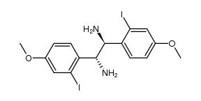 (1R,2S)/(1S,2R)-1,2-bis(2-iodo-4-methoxyphenyl)ethylenediamine Structure