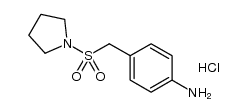 1-(4-amino-benzenemethanesulfonyl)pyrrolidine hydrochloride Structure