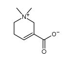 5-carboxy-1,1-dimethyl-1,2,3,6-tetrahydro-pyridinium betaine结构式