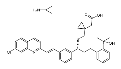 montelukast cyclopropylamine salt Structure