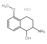 2-AMINO-5-METHOXY-1,2,3,4-TETRAHYDRO-NAPHTHALEN-1-OL HYDROCHLORIDE Structure