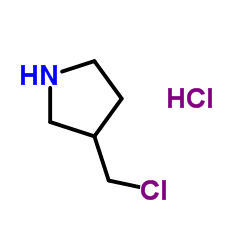 3-CHLOROMETHYL-PYRROLIDINE HYDROCHLORIDE结构式