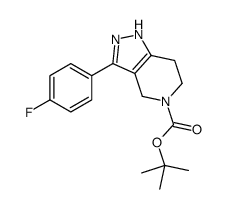 tert-butyl 3-(4-fluorophenyl)-1,4,6,7-tetrahydropyrazolo[4,3-c]pyridine-5-carboxylate Structure