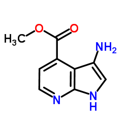 3-Amino-7-azaindole-4-carboxylic acid Methyl ester结构式