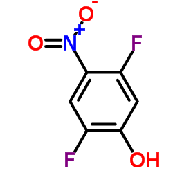 2,5-二氟-4-硝基苯星空app结构式