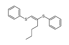 (E)-1,2-bis(phenylthio)-1-hexene结构式