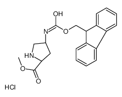 (2S,4S)-METHYL 4-((((9H-FLUOREN-9-YL)METHOXY)CARBONYL)AMINO)PYRROLIDINE-2-CARBOXYLATE HYDROCHLORIDE picture