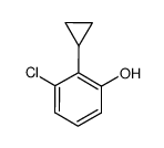 3-chloro-2-cyclopropylphenol结构式