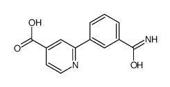 2-(3-carbamoylphenyl)pyridine-4-carboxylic acid结构式