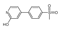 4-(4-methylsulfonylphenyl)-1H-pyridin-2-one Structure