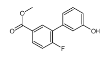 methyl 4-fluoro-3-(3-hydroxyphenyl)benzoate结构式