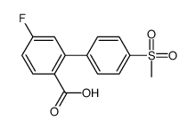 4-fluoro-2-(4-methylsulfonylphenyl)benzoic acid结构式