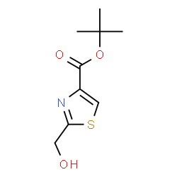 4-Thiazolecarboxylic acid, 2-(hydroxyMethyl)-, 1,1-dimethylethyl ester结构式