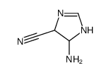 1H-Imidazole-4-carbonitrile,5-amino-4,5-dihydro-(9CI) structure