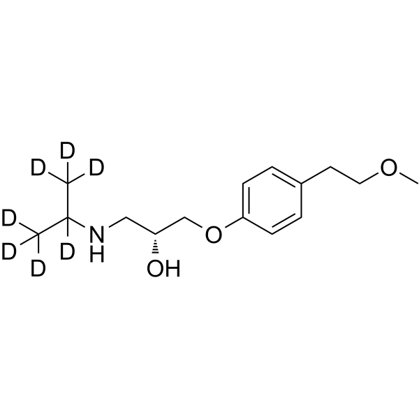 (R)-Metoprolol-d7结构式