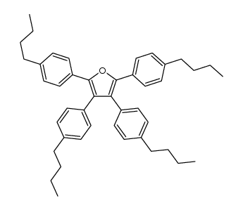 2,3,4,5-tetrakis(4-butylphenyl)furan Structure