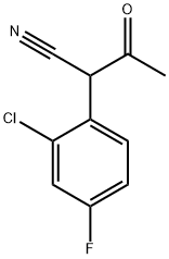 2-(2-Chloro-4-fluoro-phenyl)-3-oxo-butyronitrile Structure