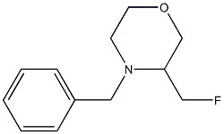 3-(氟甲基)-4-苄基吗啉结构式