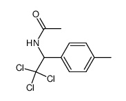 N-(2,2,2-trichloro-1-(p-tolyl)ethyl)acetamide结构式