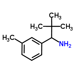 2,2-Dimethyl-1-(3-methylphenyl)-1-propanamine Structure