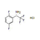 (S)-1-(2,5-Difluorophenyl)-2,2,2-trifluoroethanamine Hydrochloride Structure