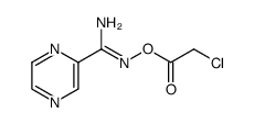 (Z)-N'-(2-chloroacetoxy)pyrazine-2-carboximidamide Structure