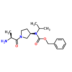 Benzyl [(3R)-1-(L-alanyl)-3-pyrrolidinyl]isopropylcarbamate结构式