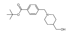 Tert-Butyl 4-((4-(Hydroxymethyl)Piperidin-1-Yl)Methyl)Benzoate structure