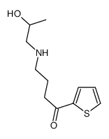 4-(2-hydroxypropylamino)-1-thiophen-2-ylbutan-1-one结构式