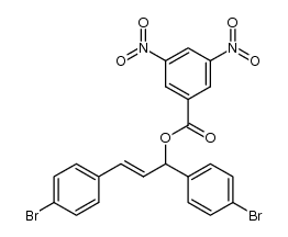 (E)-1,3-bis(4-bromophenyl)allyl 3,5-dinitrobenzoate Structure