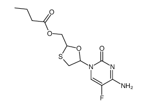 cis-{5-(4-amino-5-fluoro-2-oxo-1(2H)-pyrimidinyl)-1,3-oxathiolan-2-yl}methyl butanoate picture