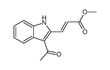 methyl 3-(2-(acetylindolyl))-2-propenoate结构式