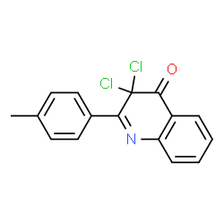 4(3H)-Quinolinone,3,3-dichloro-2-(4-methylphenyl)- structure