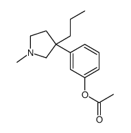 [3-(1-methyl-3-propylpyrrolidin-3-yl)phenyl] acetate结构式