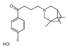 1-(4-fluorophenyl)-4-(5,8,8-trimethyl-3-azoniabicyclo[3.2.1]octan-3-yl)butan-1-one,chloride结构式