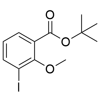 3-碘-2-甲氧基苯甲酸叔丁酯结构式