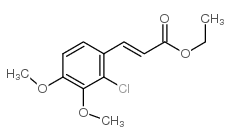 ETHYL 3-(2-CHLORO-3,4-DIMETHOXYPHENYL)ACRYLATE structure