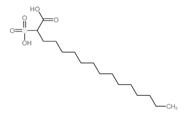 Hexadecanoic acid,2-sulfo-结构式