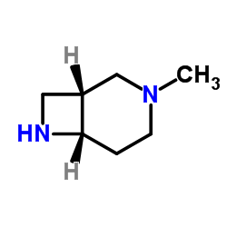 (1R,6S)-3-Methyl-3,7-diazabicyclo[4.2.0]octane结构式