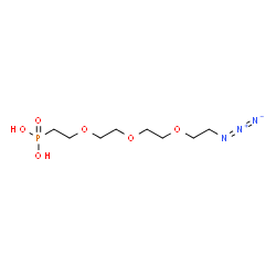 Azido-PEG3-phosphonic acid结构式